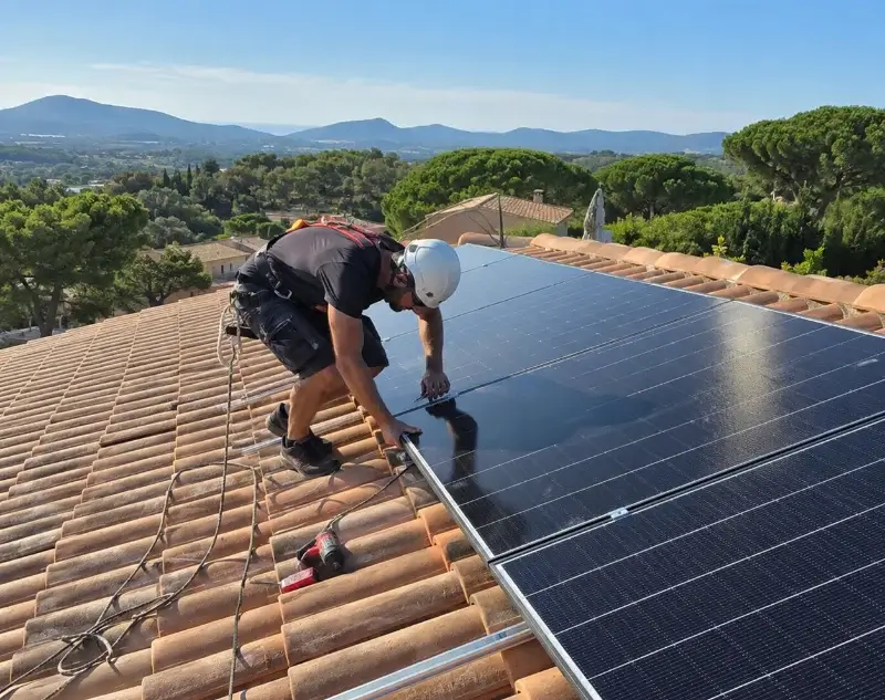 Installateur panneaux solaires Suzette — pose photovoltaïque sur toiture